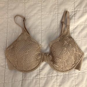 BOGO Free Chantelle Lace Underwire Bra Nude Beige